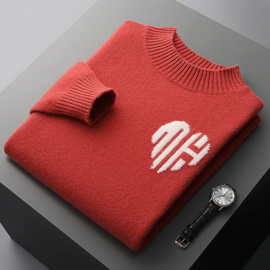 Sweter męski | dopasowany krój, ściągacze