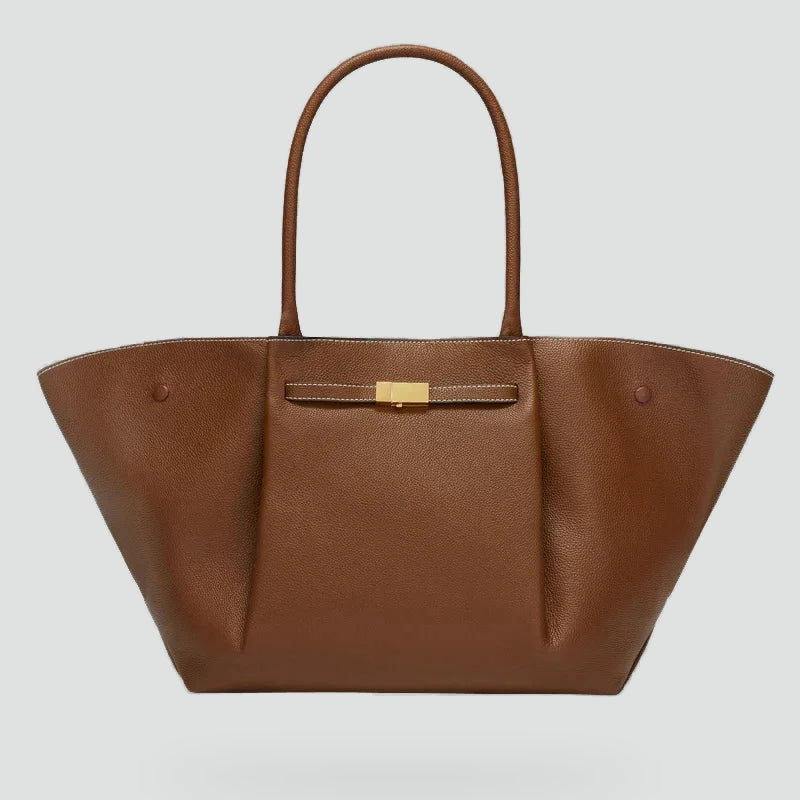 Torba shopper damska | oversized, magnetyczne zapięcie
