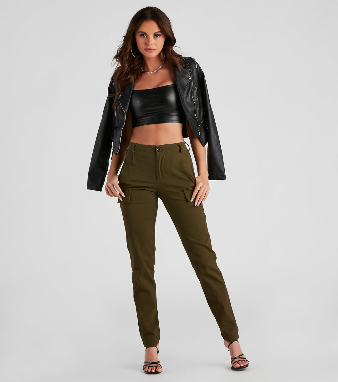 Anke | Stylowe Spodnie Cargo Skinny dla Kobiet