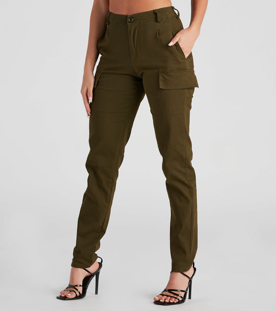Anke | Stylowe Spodnie Cargo Skinny dla Kobiet