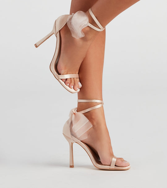 Glam Girl Vibes Satynowe Szpilki