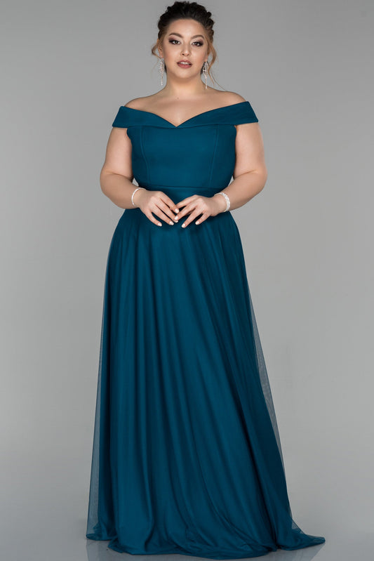 Sukienka wieczorowa | tiulowa, off shoulder
