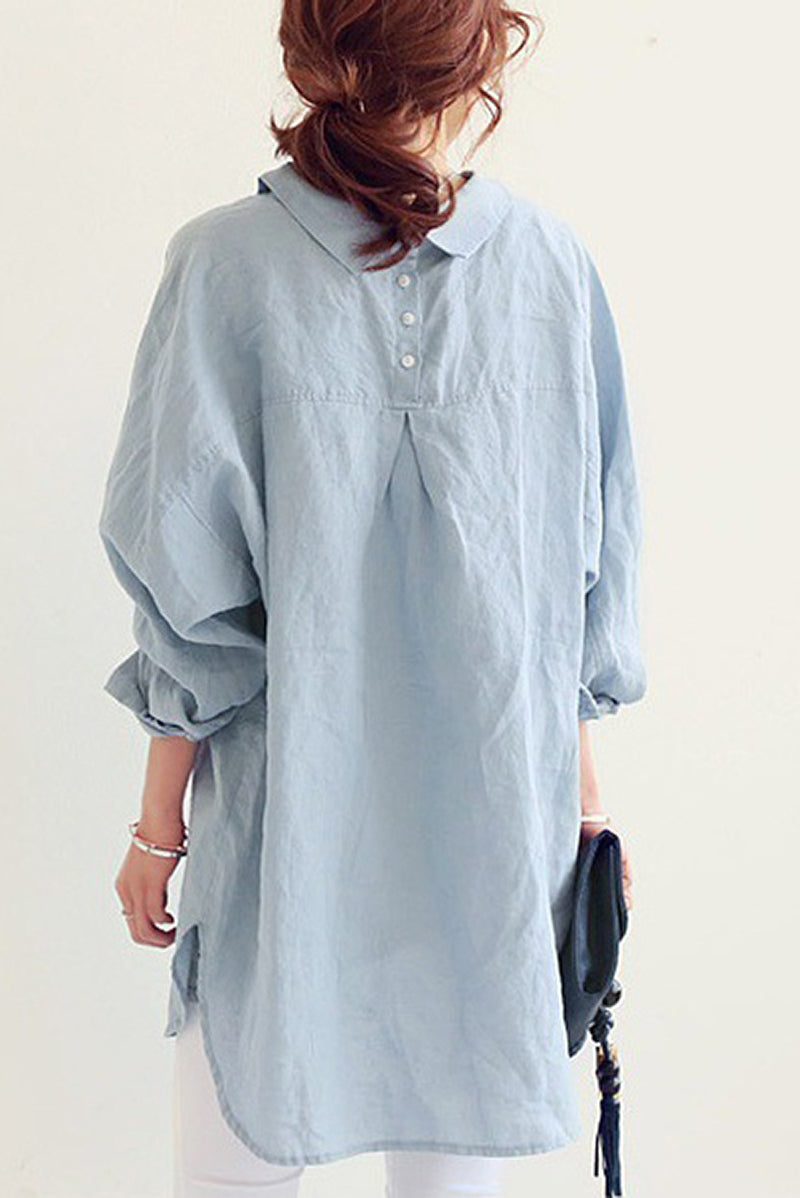 Damski Top o Luźnym Kroju | Komfortowy Top z Długim Rękawem | Uniwersalny Design | Na Co Dzień i Do Casualowych Stylizacji