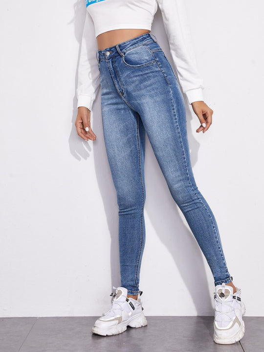 Dżinsy Skinny z Denimu na Wszystkie Pory Roku – Damskie