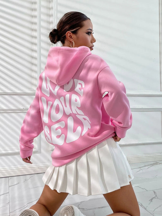 Kobieta | Casual Hoodie | Luźny Krój | Praktyczna Kieszeń | Wygodny Styl Codzienny