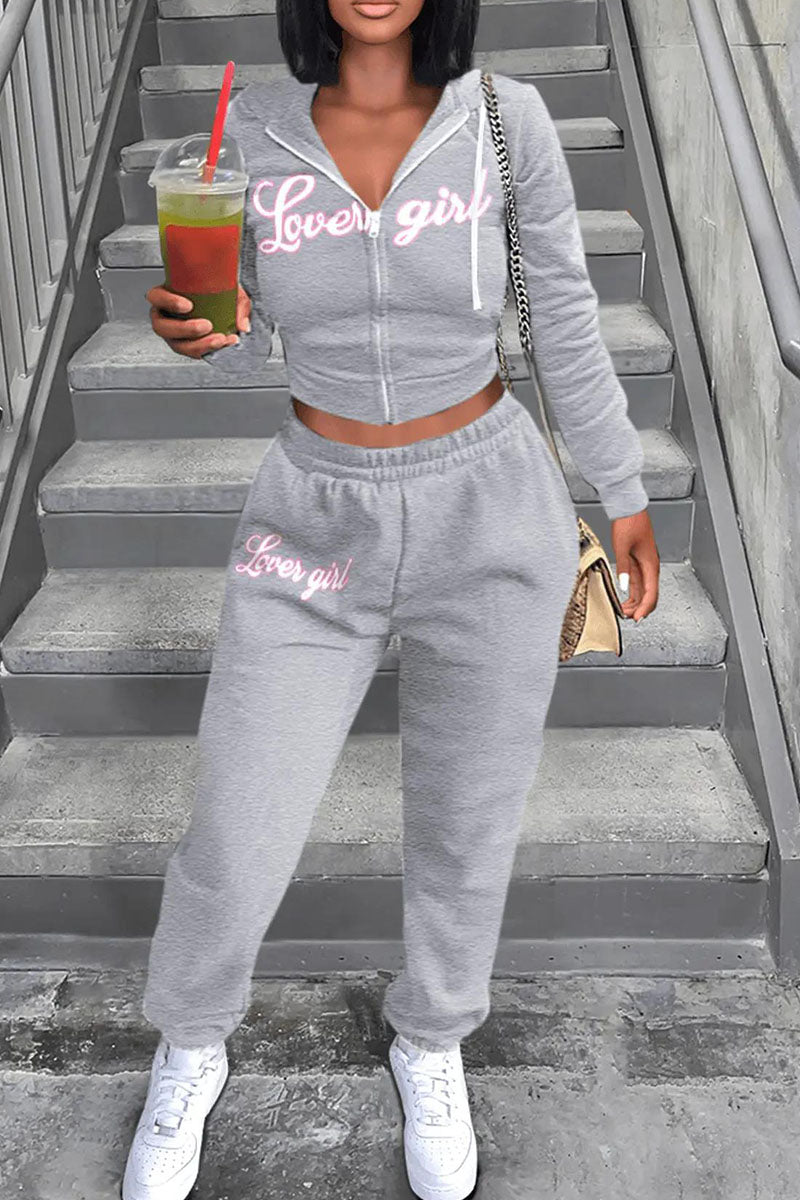 Kobieta | Zestaw Stylowy | Bluza | Spodnie Dresowe | Styl Streetwear