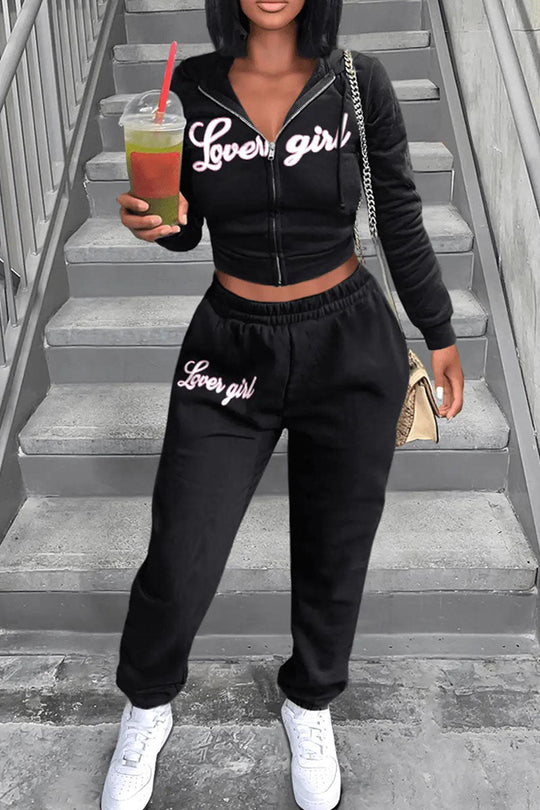 Kobieta | Zestaw Stylowy | Bluza | Spodnie Dresowe | Styl Streetwear