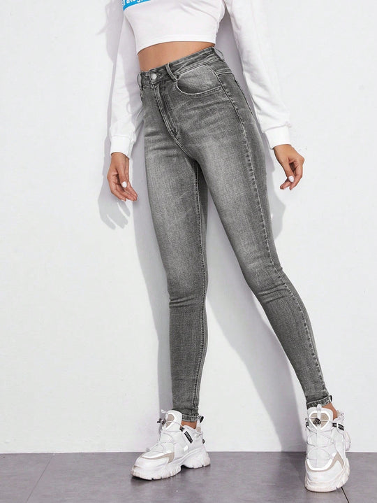 Dżinsy Skinny z Denimu na Wszystkie Pory Roku – Damskie