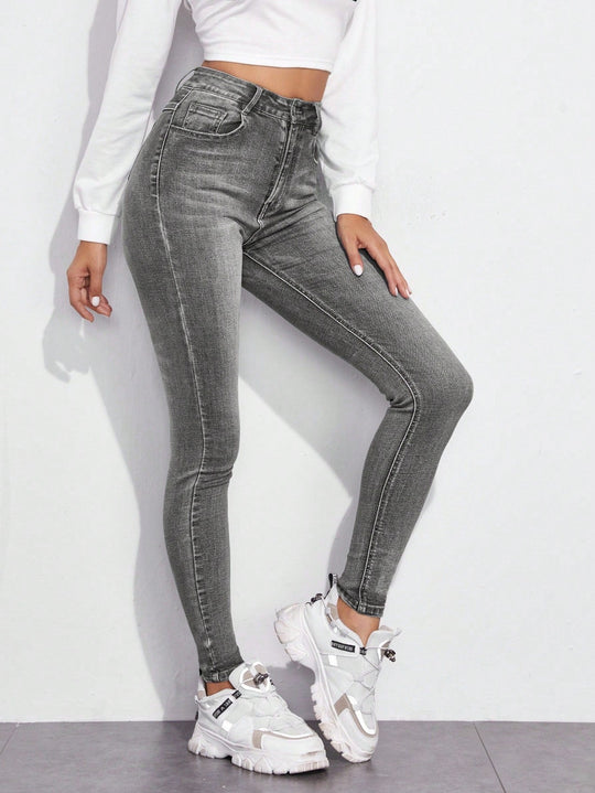Dżinsy Skinny z Denimu na Wszystkie Pory Roku – Damskie