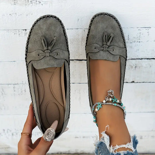 Voxa | Damskie Vintage Loafers - Stylowe Buty Slip-On z Komfortem