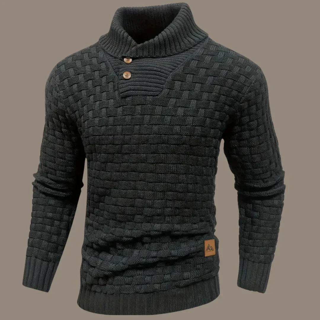 Sweter z Zapięciem na Guziki dla Mężczyzn | Idealny na Co Dzień