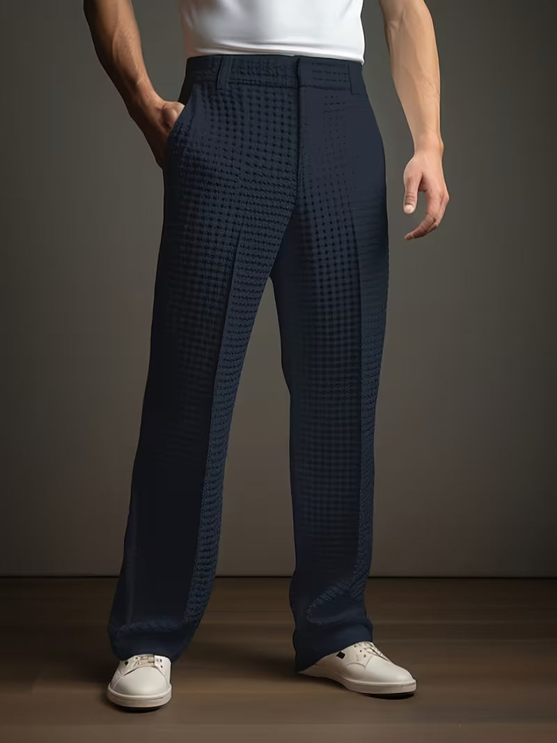 Męskie Spodnie z Kieszeniami Bocznymi | Wygodny Regular Fit | Casual Styl | Na Co Dzień i Czas Wolny