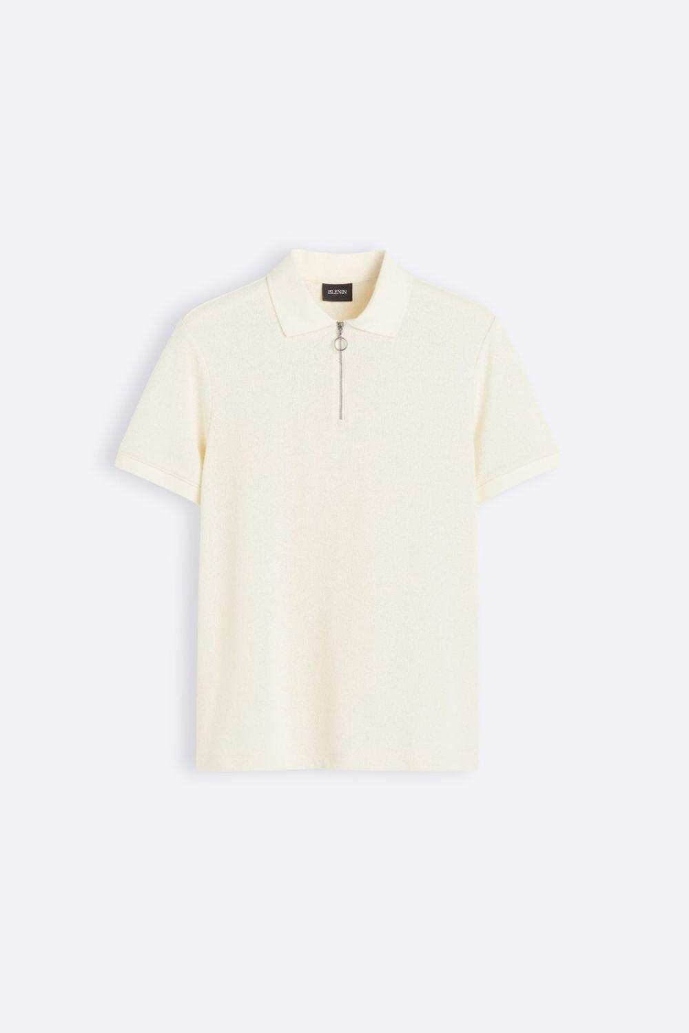 Męskie Polo z Siateczki z Zamkiem | Oddychające Polo Casual | Krótkie Rękawy | Smart Casual do Biura i Na Co Dzień