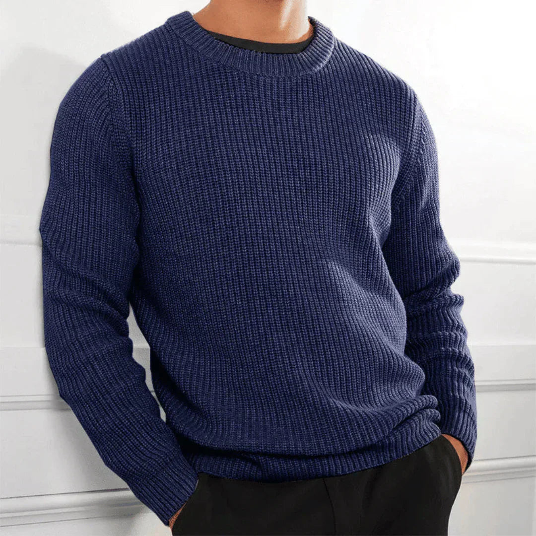 Bastian | Stylowy sweter z okrągłym dekoltem dla mężczyzn