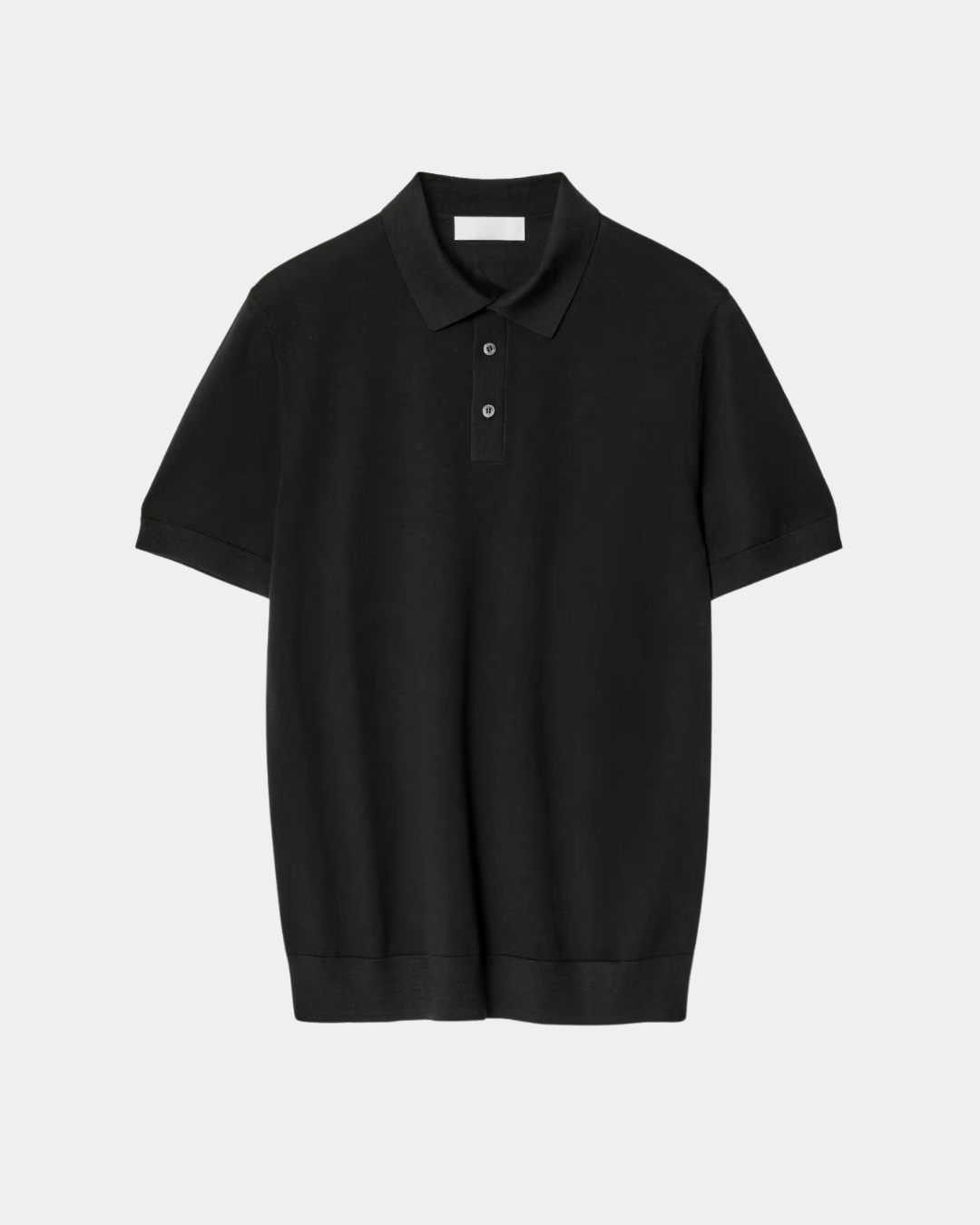Męskie Polo z Krótkim Rękawem z Dzianiny | Slim Fit | Kołnierzyk z Listwą 3 Guziki | Smart Casual na Co Dzień i do Pracy