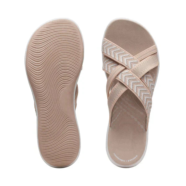 Elna | Eleganckie ortopedyczne sandały damskie - Wygodne wkładki, buty letnie