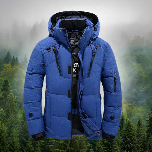 Parka męska długa | odpinany kaptur