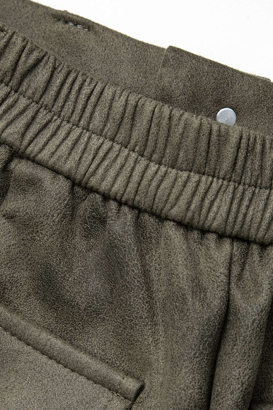Blanca - Modne Spodnie Cargo z Suede Touch dla Kobiet