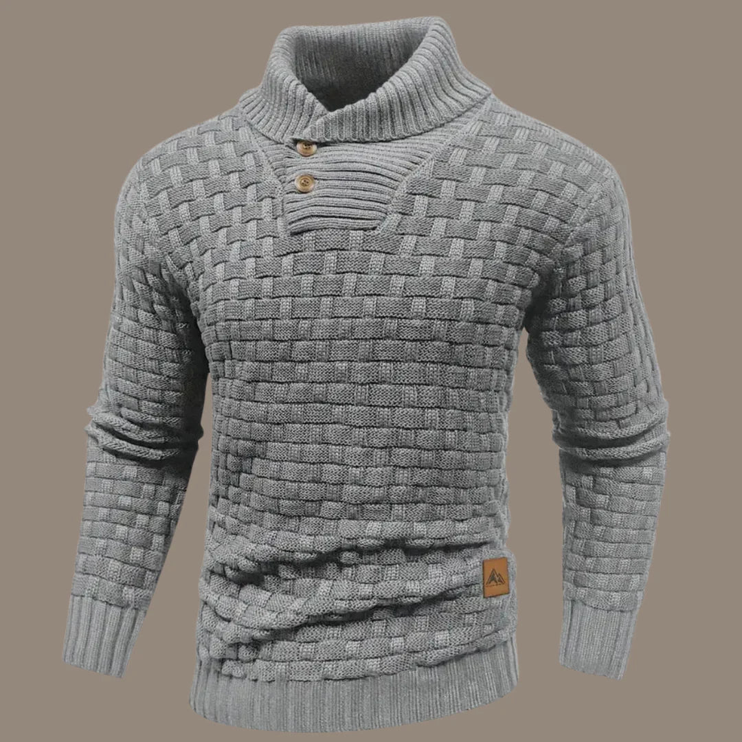 Sweter z Zapięciem na Guziki dla Mężczyzn | Idealny na Co Dzień