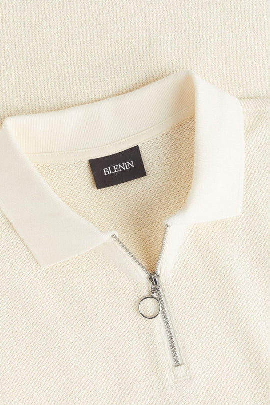 Męskie Polo z Siateczki z Zamkiem | Oddychające Polo Casual | Krótkie Rękawy | Smart Casual do Biura i Na Co Dzień