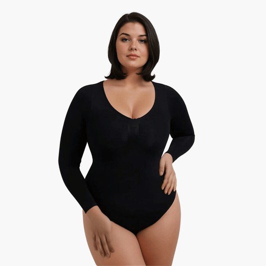 Body modelujące damskie | długi rękaw, krój tanga