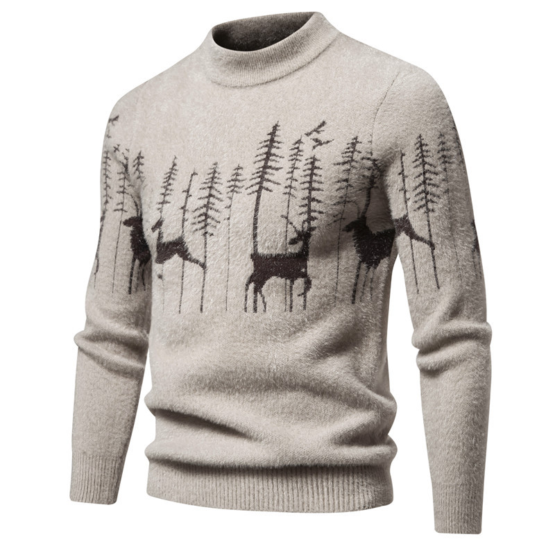 Sweter z Motywem Świątecznym dla Mężczyzn | Idealny na zimę