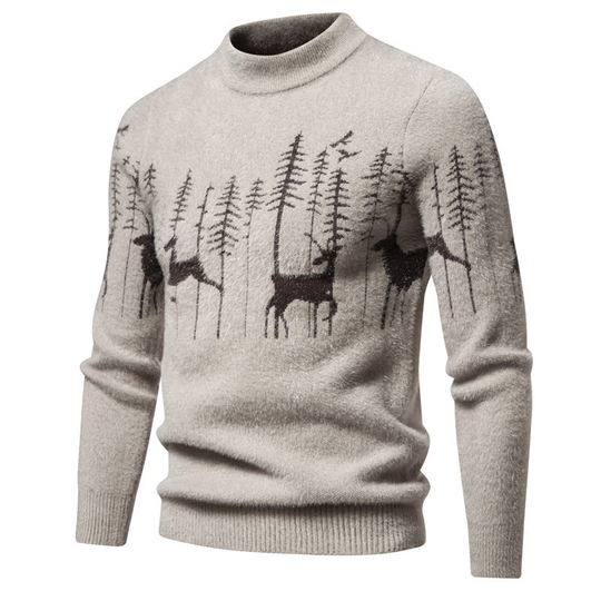 Sweter z Motywem Świątecznym dla Mężczyzn | Idealny na zimę