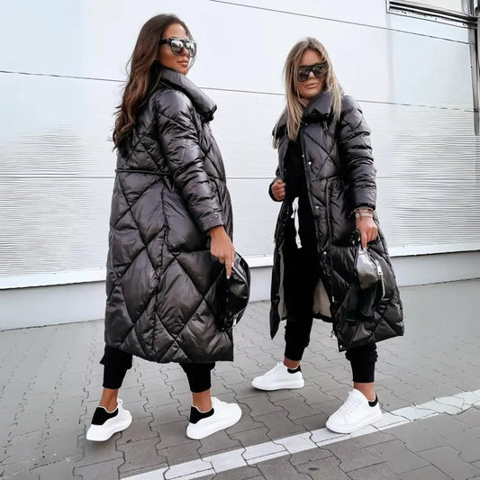 Parka damska | wodoodporna, kaptur z futerkiem