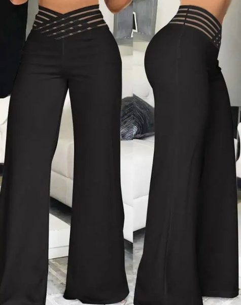Anouk - Eleganckie Spodnie Damskie z Wysokim Stanem