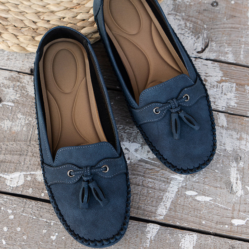 Voxa | Damskie Vintage Loafers - Stylowe Buty Slip-On z Komfortem