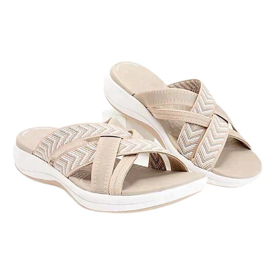 Elna | Eleganckie ortopedyczne sandały damskie - Wygodne wkładki, buty letnie