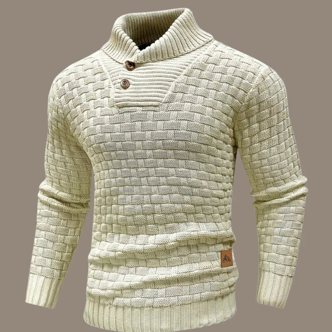 Sweter z Zapięciem na Guziki dla Mężczyzn | Idealny na Co Dzień