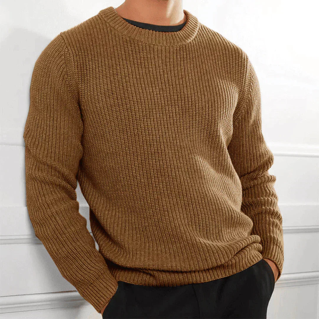 Bastian | Stylowy sweter z okrągłym dekoltem dla mężczyzn
