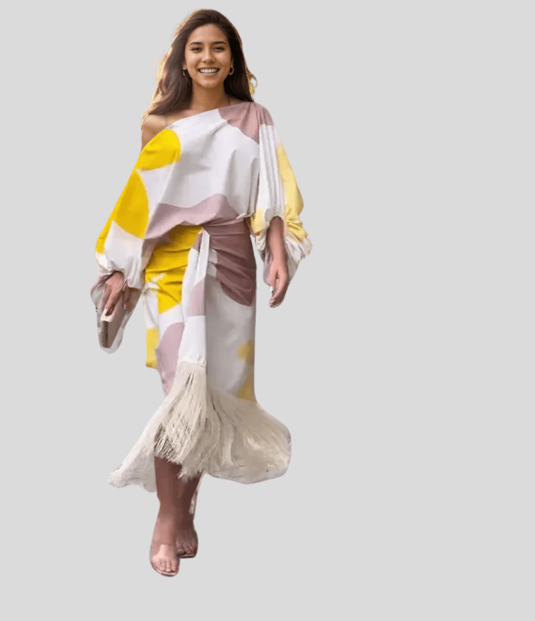 Hannah | Wydrukowany Zestaw Dwuczęściowy | Dopasowany, Lekka Tkanina, Casual Chic