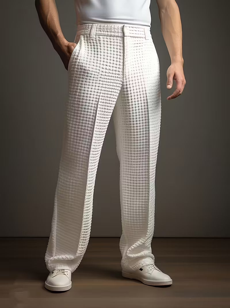 Męskie Spodnie z Kieszeniami Bocznymi | Wygodny Regular Fit | Casual Styl | Na Co Dzień i Czas Wolny