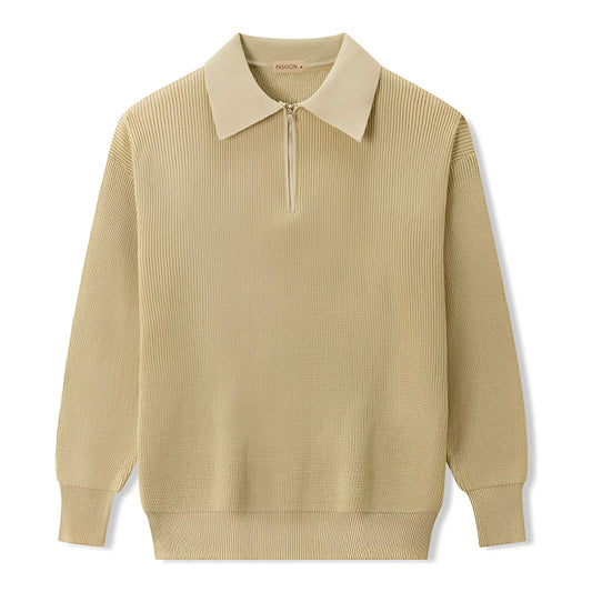Sweter męski | półzamek, prosty krój