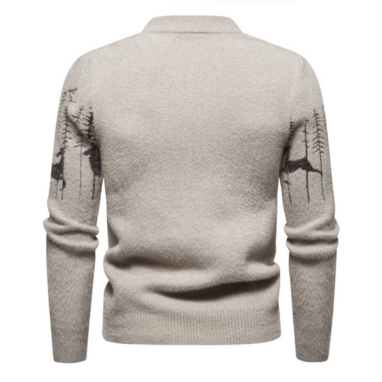 Sweter z Motywem Świątecznym dla Mężczyzn | Idealny na zimę