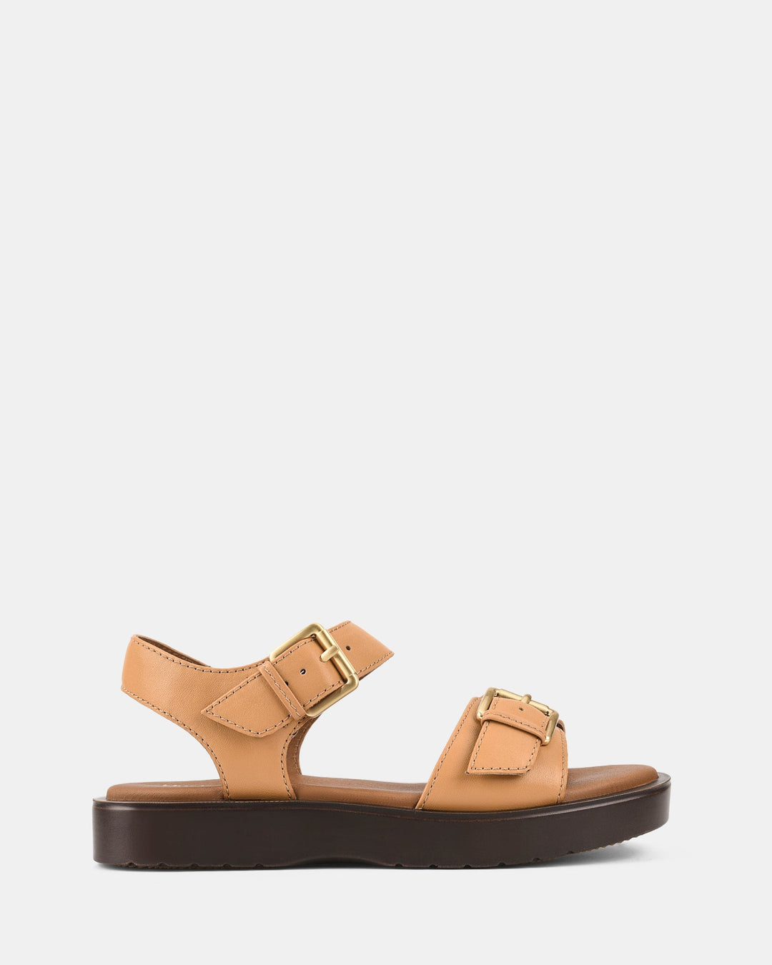 Damskie | Sandały Codzienne | Pasek z Klamrą | Profilowana Wkładka | Styl Uniwersalny