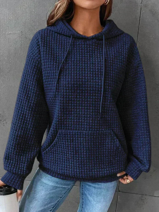 Kobieta | Futrzana Hoodie | Kaptur i Kieszeń Przednia | Ciepły Styl Casual | Wygodna i Modna