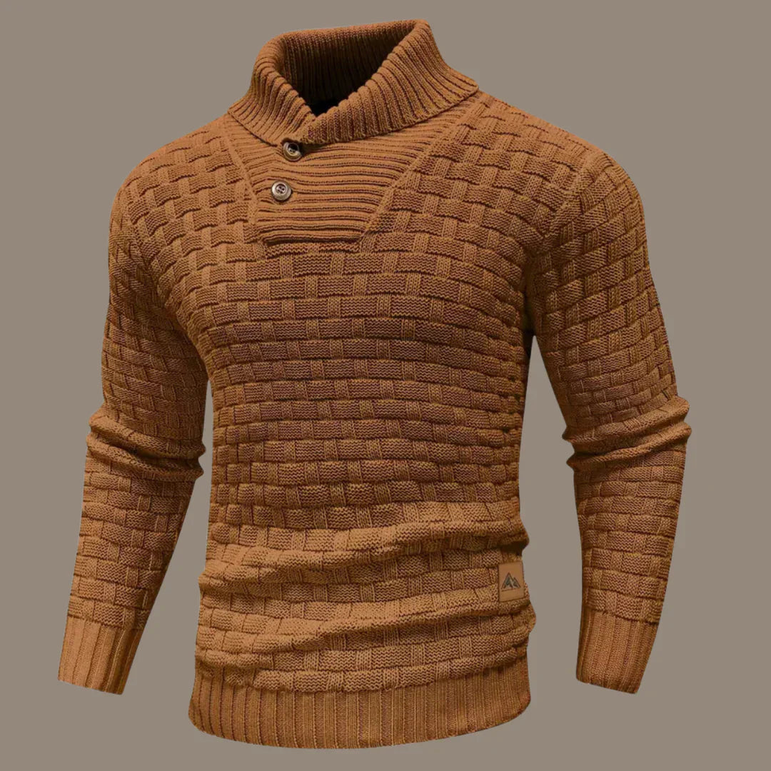 Sweter z Zapięciem na Guziki dla Mężczyzn | Idealny na Co Dzień