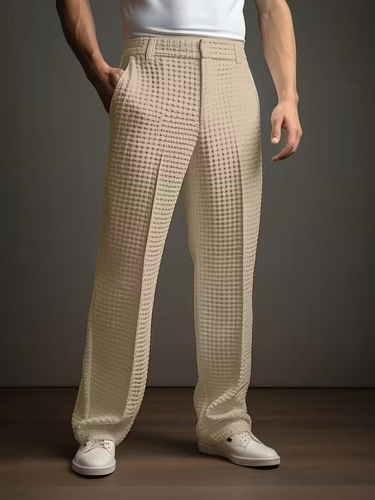 Męskie Spodnie z Kieszeniami Bocznymi | Wygodny Regular Fit | Casual Styl | Na Co Dzień i Czas Wolny