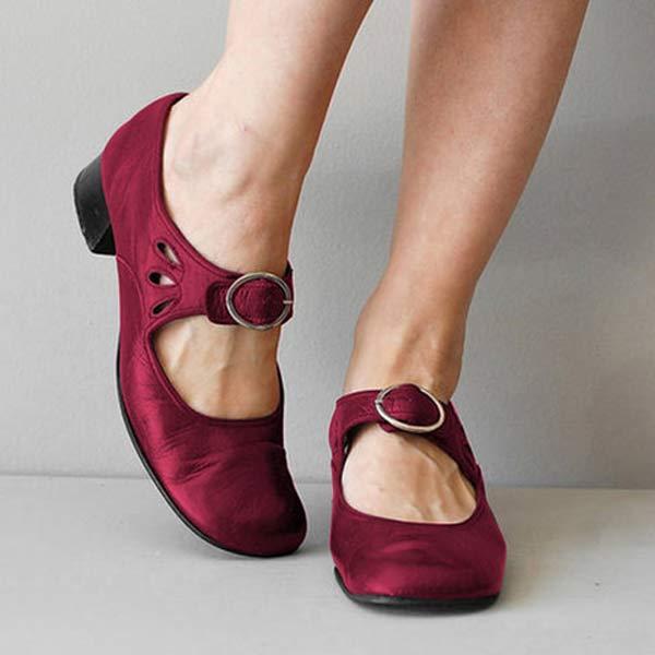 Soletta | Buty Damskie Vintage Ortopedyczne Z Okrągłym Noskiem - Wsparcie dla Stopy