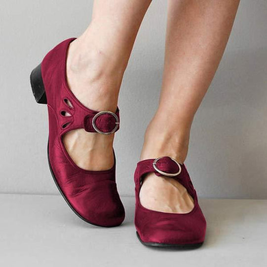 Soletta | Buty Damskie Vintage Ortopedyczne Z Okrągłym Noskiem - Wsparcie dla Stopy
