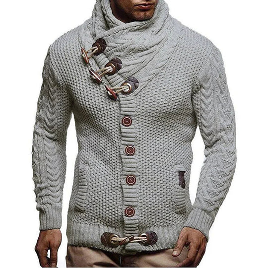 Sweter Tricotowany o Dopasowanym Kroju dla Mężczyzn | Idealny na Okazje Casualowe i Półformalne