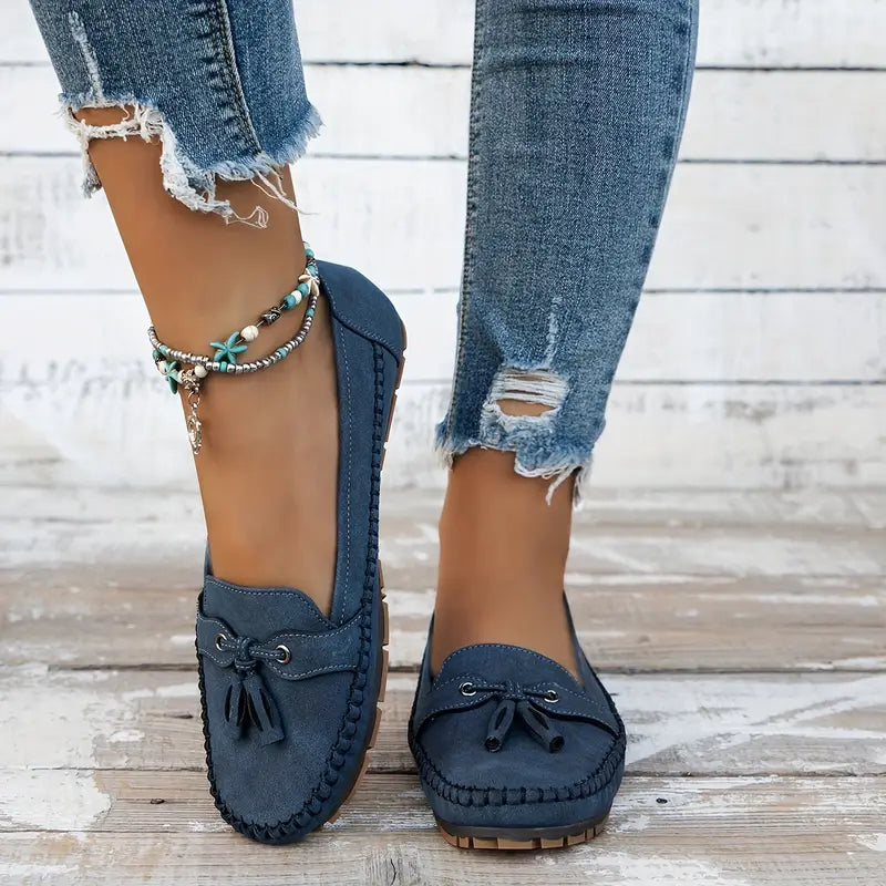 Voxa | Damskie Vintage Loafers - Stylowe Buty Slip-On z Komfortem