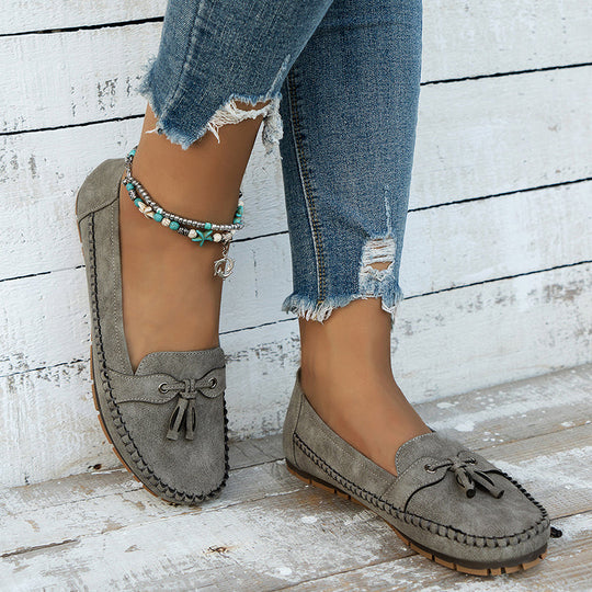 Voxa | Damskie Vintage Loafers - Stylowe Buty Slip-On z Komfortem