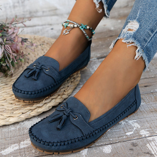 Voxa | Damskie Vintage Loafers - Stylowe Buty Slip-On z Komfortem