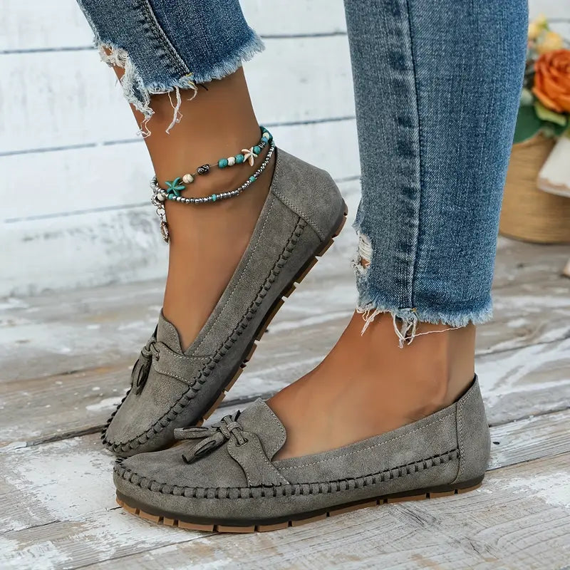 Voxa | Damskie Vintage Loafers - Stylowe Buty Slip-On z Komfortem