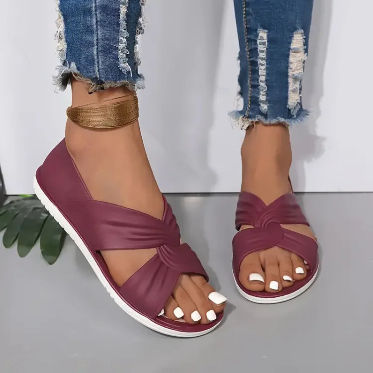 SoleKnots | Kobiece Sandały z Węzłem, Wygodne i Stylowe Letnie Klapki