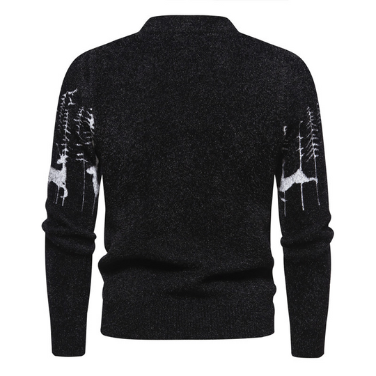 Sweter z Motywem Świątecznym dla Mężczyzn | Idealny na zimę